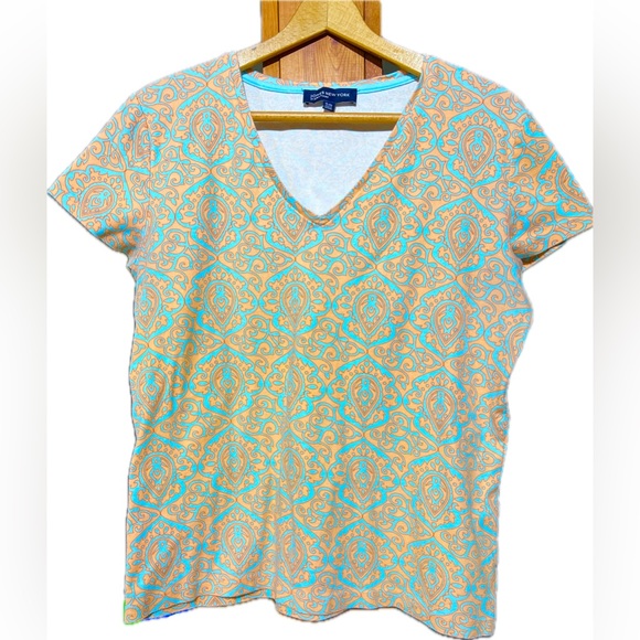 Jones New York Signature heavy Cotten t-shirt BoHo print. - Picture 1 of 3